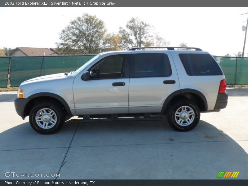 Silver Birch Metallic / Graphite Grey 2003 Ford Explorer XLS