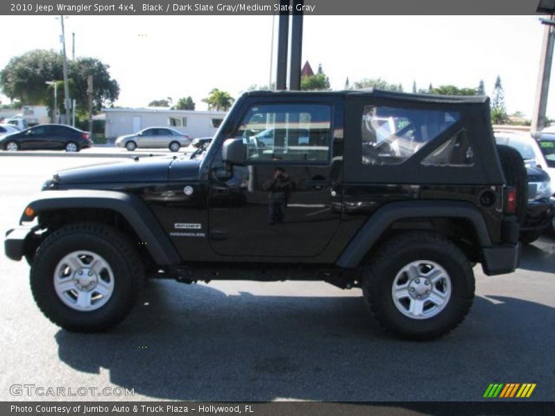 Black / Dark Slate Gray/Medium Slate Gray 2010 Jeep Wrangler Sport 4x4