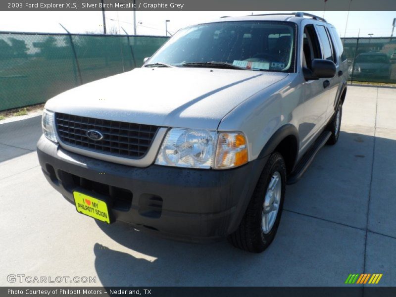 Silver Birch Metallic / Graphite Grey 2003 Ford Explorer XLS