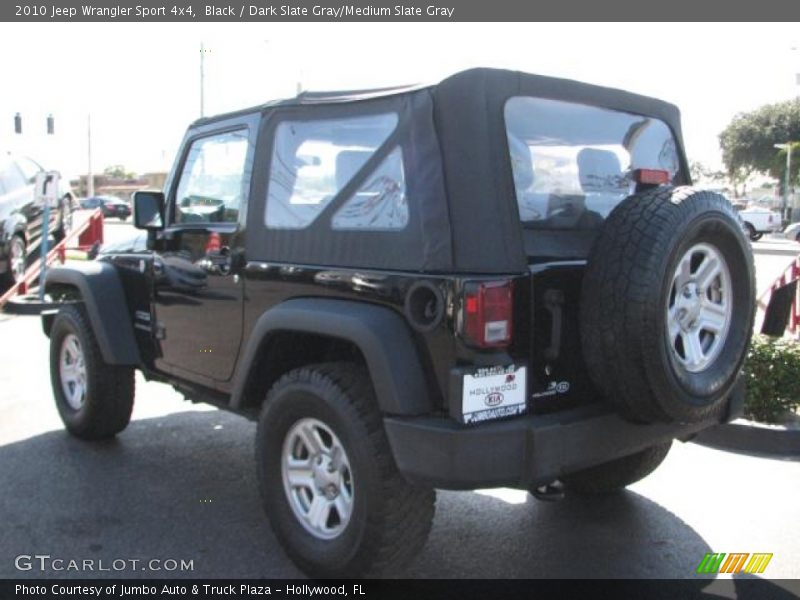 Black / Dark Slate Gray/Medium Slate Gray 2010 Jeep Wrangler Sport 4x4