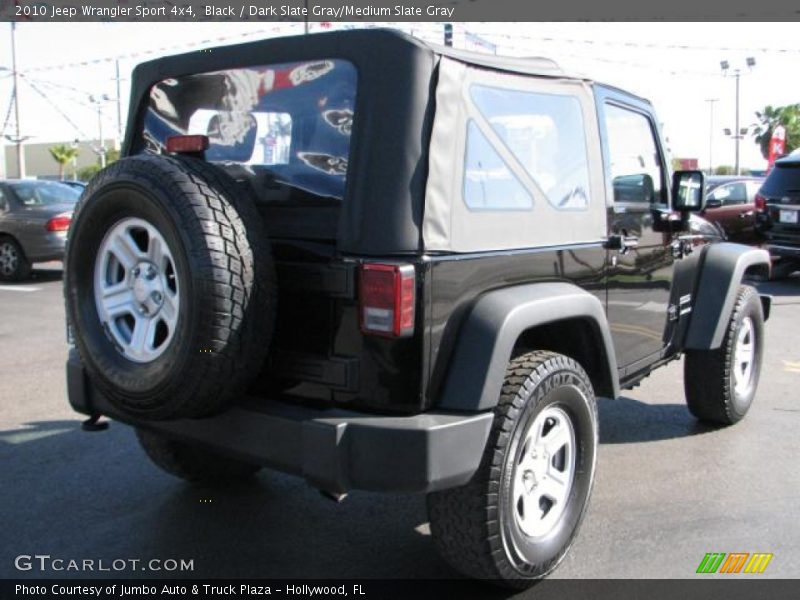 Black / Dark Slate Gray/Medium Slate Gray 2010 Jeep Wrangler Sport 4x4