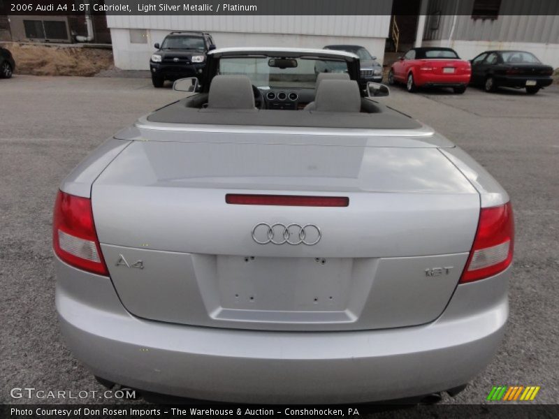 Light Silver Metallic / Platinum 2006 Audi A4 1.8T Cabriolet