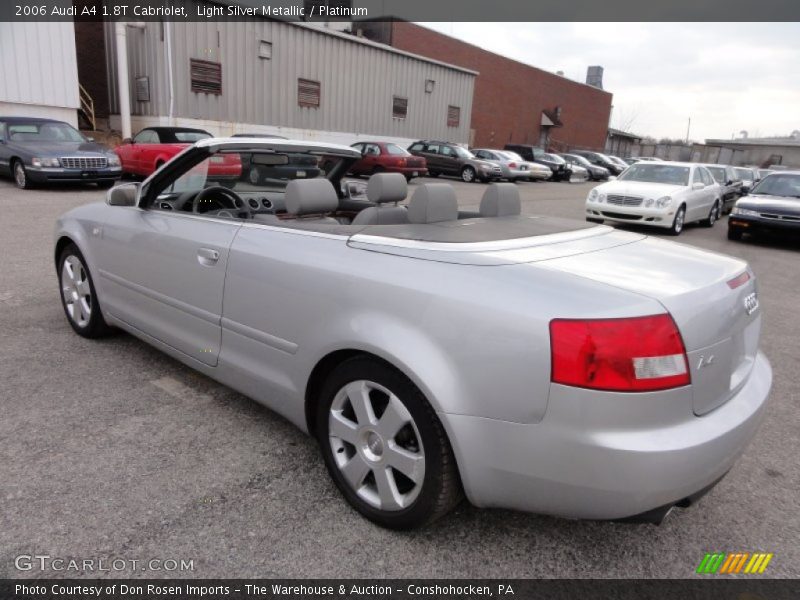 Light Silver Metallic / Platinum 2006 Audi A4 1.8T Cabriolet