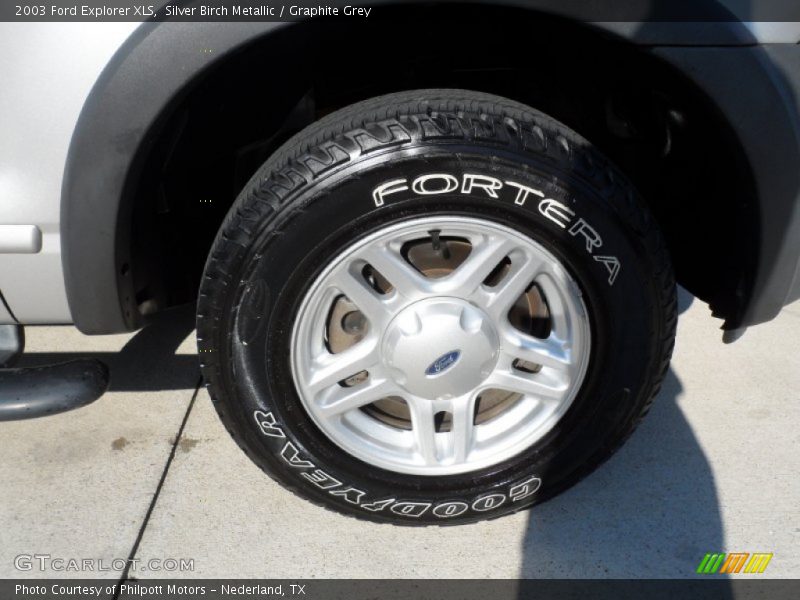 Silver Birch Metallic / Graphite Grey 2003 Ford Explorer XLS