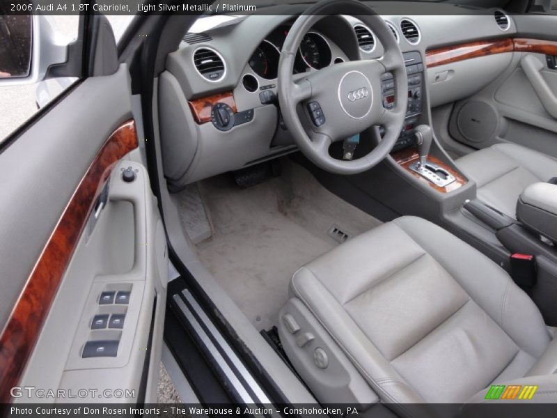 Light Silver Metallic / Platinum 2006 Audi A4 1.8T Cabriolet