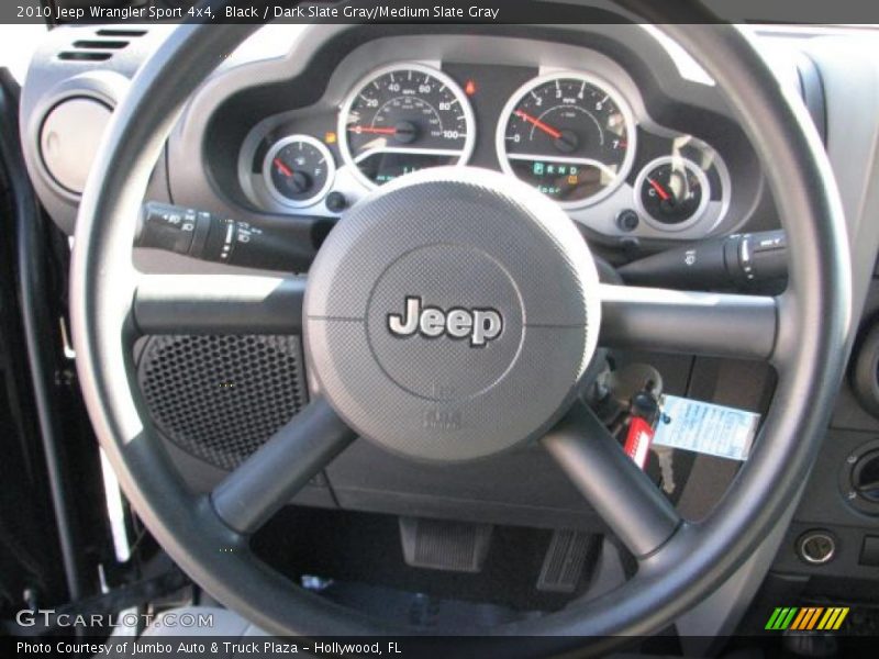 Black / Dark Slate Gray/Medium Slate Gray 2010 Jeep Wrangler Sport 4x4