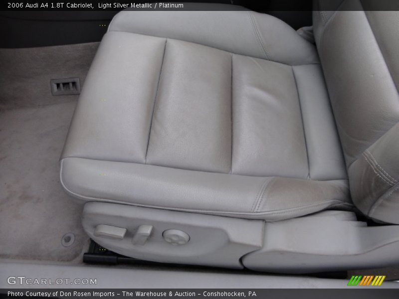 Light Silver Metallic / Platinum 2006 Audi A4 1.8T Cabriolet