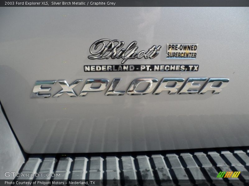Silver Birch Metallic / Graphite Grey 2003 Ford Explorer XLS