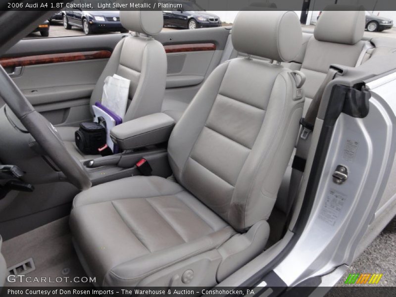 Light Silver Metallic / Platinum 2006 Audi A4 1.8T Cabriolet