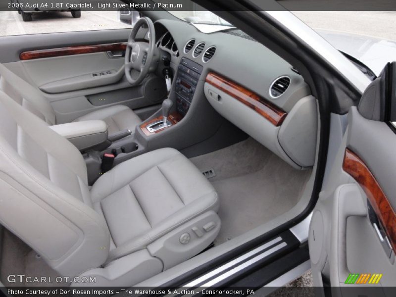 Light Silver Metallic / Platinum 2006 Audi A4 1.8T Cabriolet