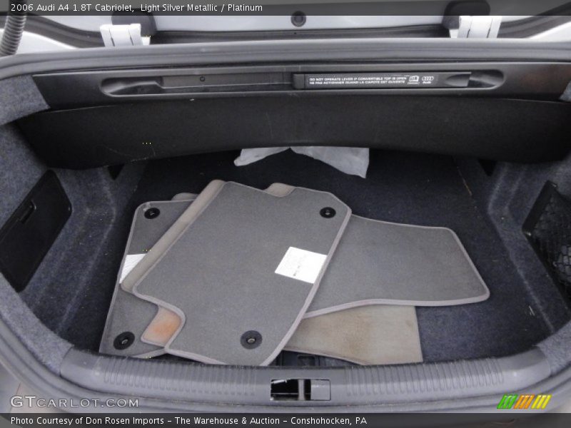 Light Silver Metallic / Platinum 2006 Audi A4 1.8T Cabriolet