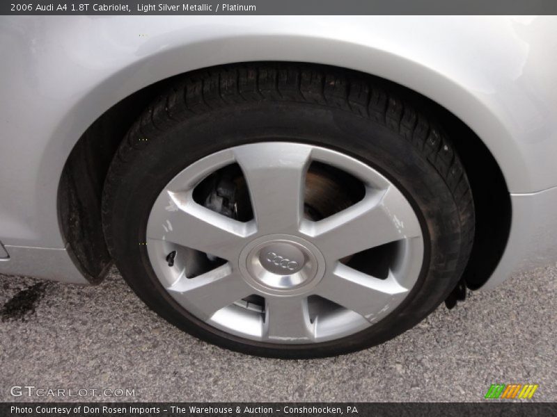 Light Silver Metallic / Platinum 2006 Audi A4 1.8T Cabriolet