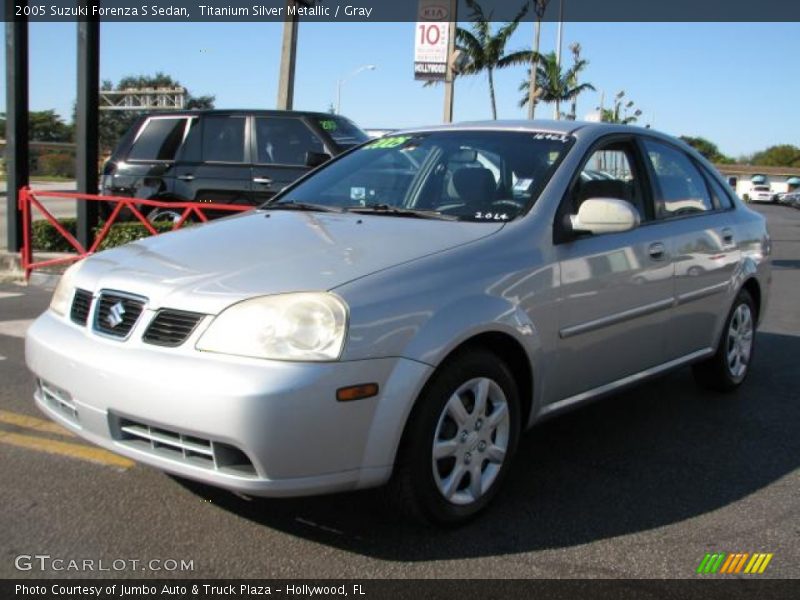 Titanium Silver Metallic / Gray 2005 Suzuki Forenza S Sedan
