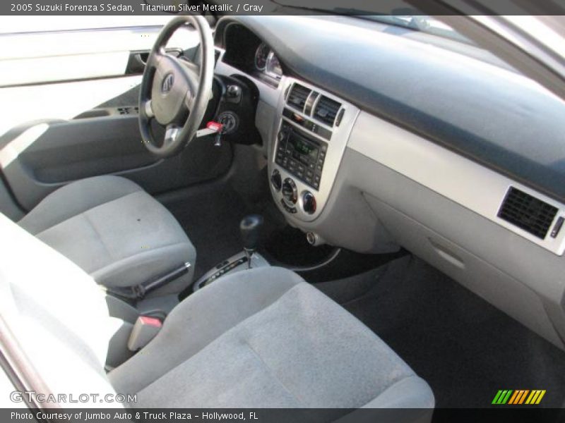 Titanium Silver Metallic / Gray 2005 Suzuki Forenza S Sedan