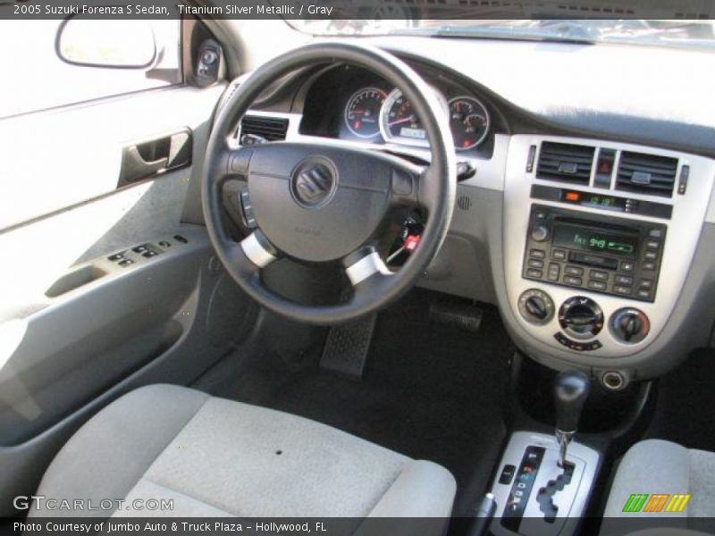 Titanium Silver Metallic / Gray 2005 Suzuki Forenza S Sedan