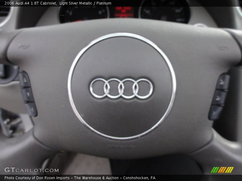 Light Silver Metallic / Platinum 2006 Audi A4 1.8T Cabriolet