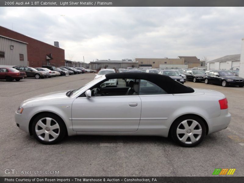 Light Silver Metallic / Platinum 2006 Audi A4 1.8T Cabriolet