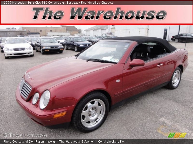 Bordeaux Red Metallic / Charcoal 1999 Mercedes-Benz CLK 320 Convertible