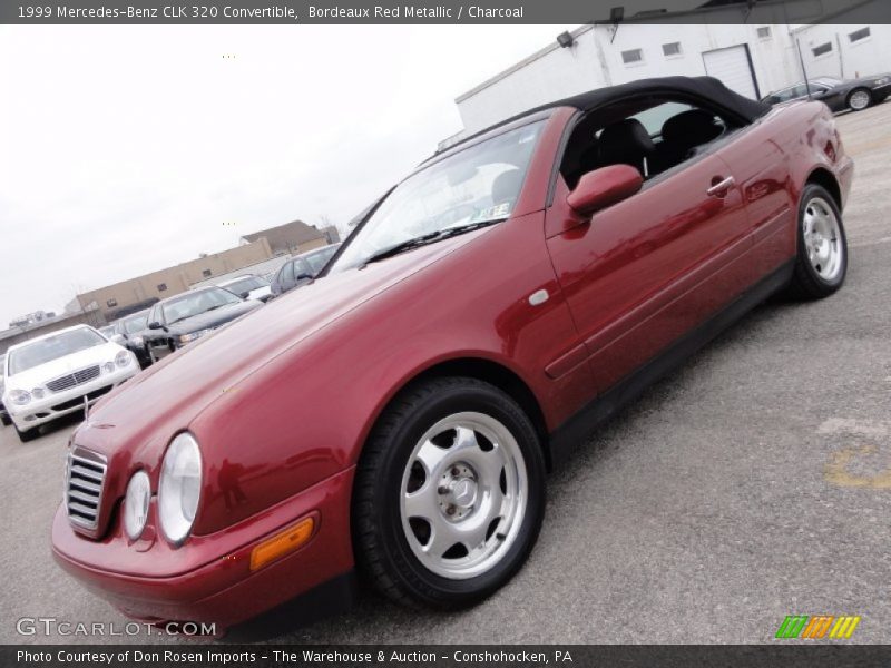 Bordeaux Red Metallic / Charcoal 1999 Mercedes-Benz CLK 320 Convertible