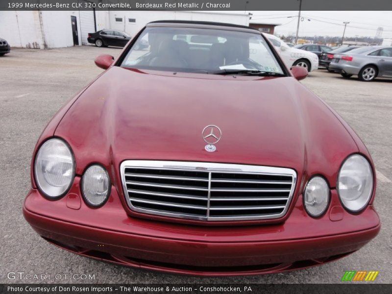 Bordeaux Red Metallic / Charcoal 1999 Mercedes-Benz CLK 320 Convertible