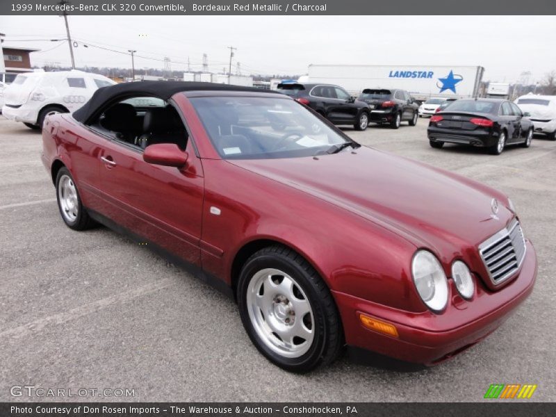 Bordeaux Red Metallic / Charcoal 1999 Mercedes-Benz CLK 320 Convertible