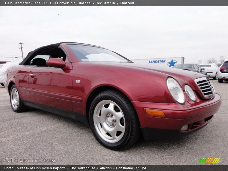 Bordeaux Red Metallic / Charcoal 1999 Mercedes-Benz CLK 320 Convertible