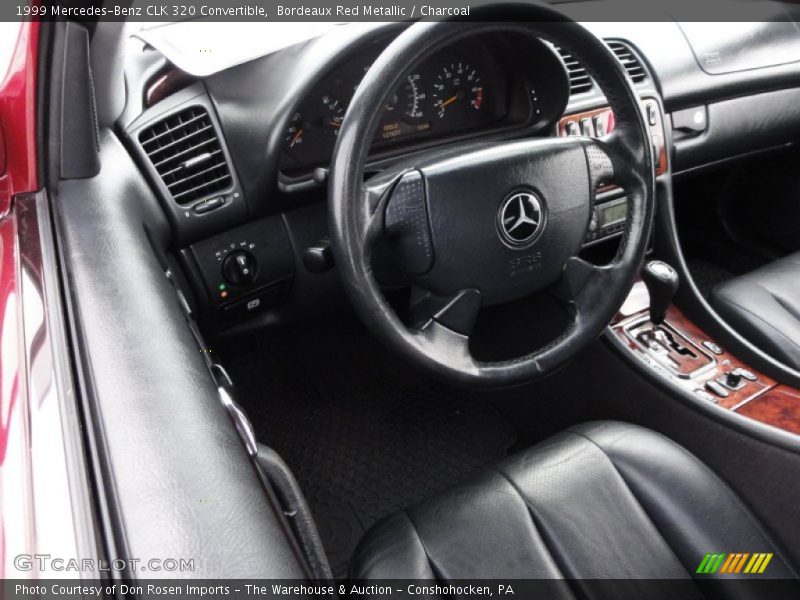 Bordeaux Red Metallic / Charcoal 1999 Mercedes-Benz CLK 320 Convertible