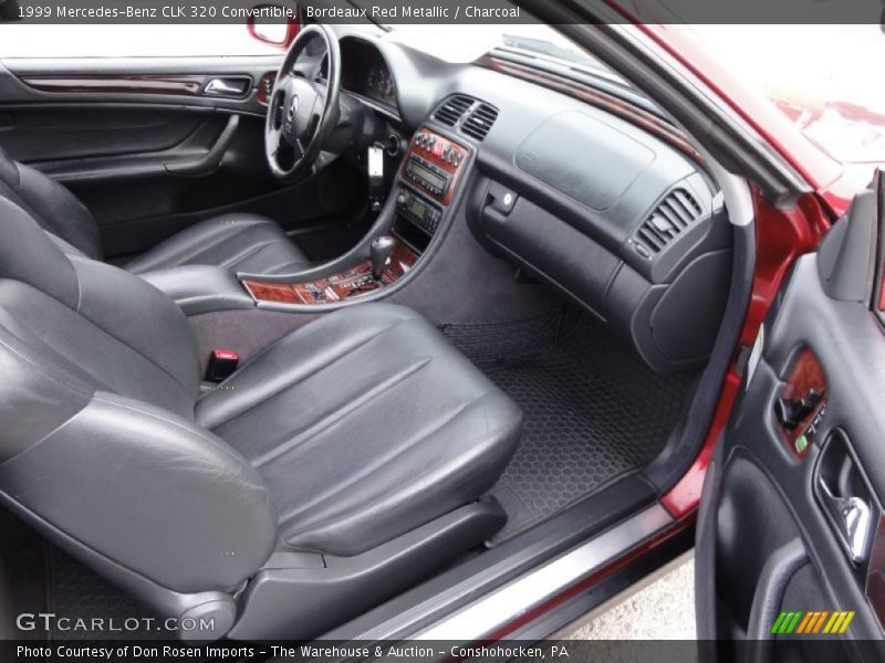 Bordeaux Red Metallic / Charcoal 1999 Mercedes-Benz CLK 320 Convertible