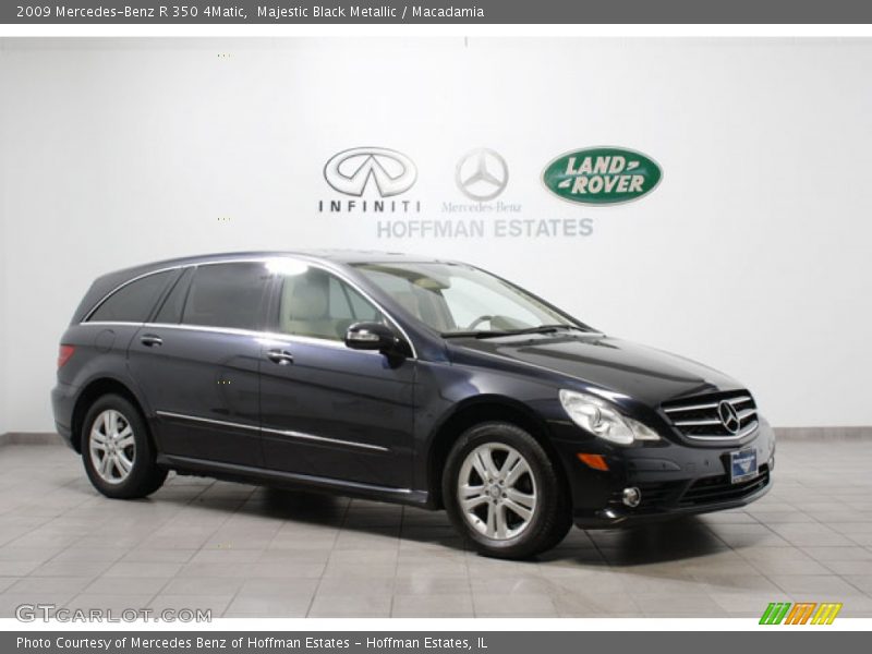 Majestic Black Metallic / Macadamia 2009 Mercedes-Benz R 350 4Matic