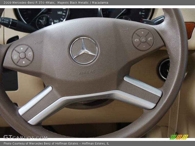 Majestic Black Metallic / Macadamia 2009 Mercedes-Benz R 350 4Matic