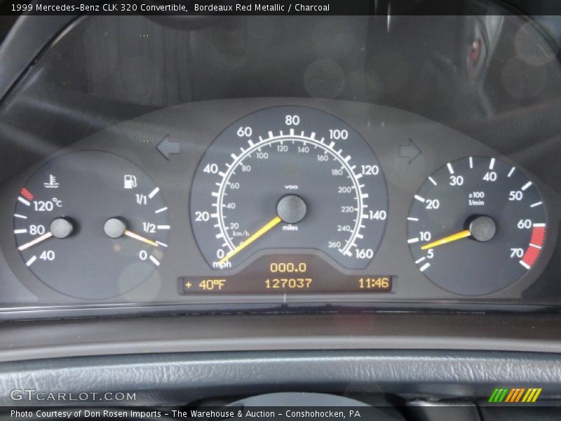 1999 CLK 320 Convertible 320 Convertible Gauges