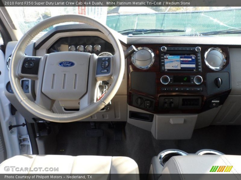 Dashboard of 2010 F350 Super Duty Lariat Crew Cab 4x4 Dually