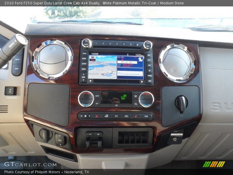 Controls of 2010 F350 Super Duty Lariat Crew Cab 4x4 Dually