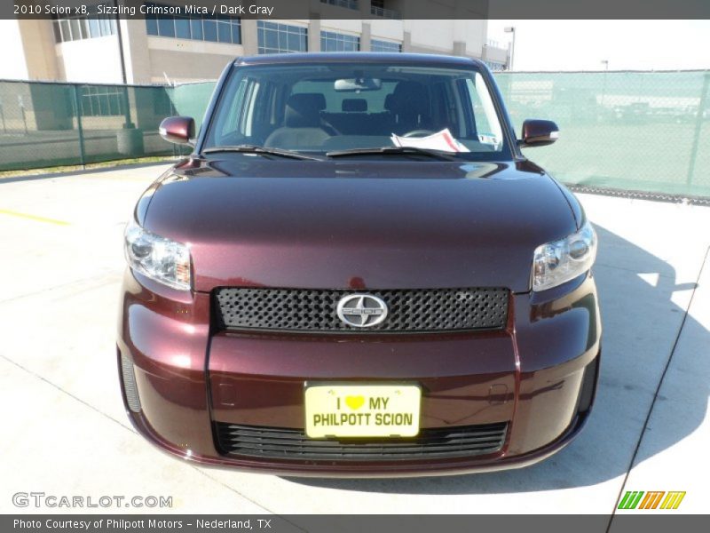Sizzling Crimson Mica / Dark Gray 2010 Scion xB