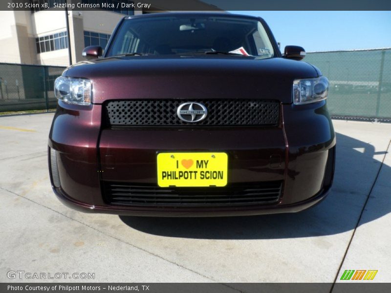 Sizzling Crimson Mica / Dark Gray 2010 Scion xB