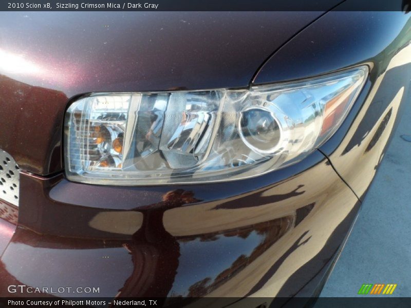 Sizzling Crimson Mica / Dark Gray 2010 Scion xB