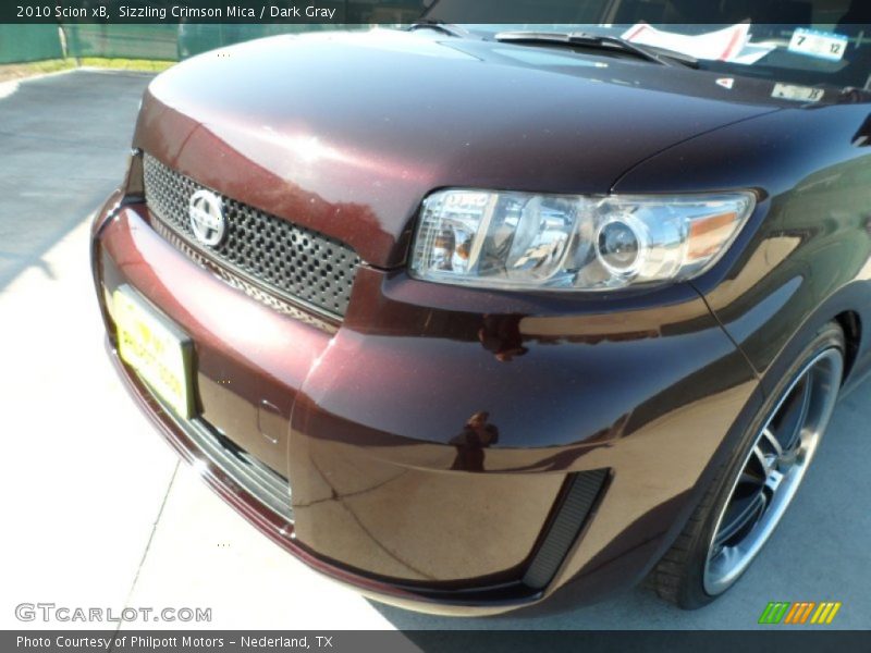 Sizzling Crimson Mica / Dark Gray 2010 Scion xB