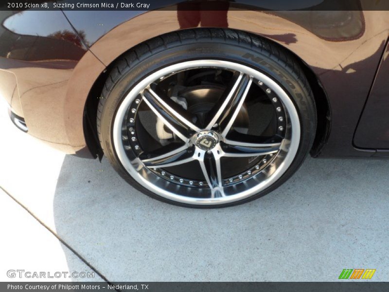 Sizzling Crimson Mica / Dark Gray 2010 Scion xB
