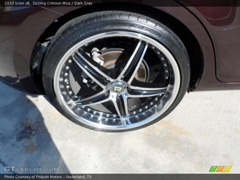 Sizzling Crimson Mica / Dark Gray 2010 Scion xB