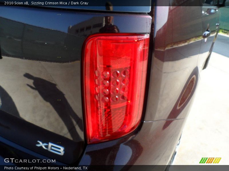 Sizzling Crimson Mica / Dark Gray 2010 Scion xB