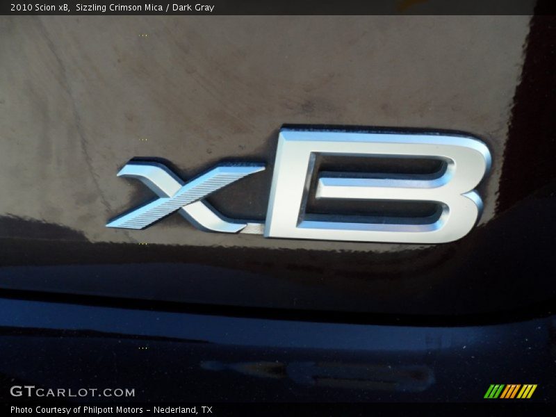 Sizzling Crimson Mica / Dark Gray 2010 Scion xB