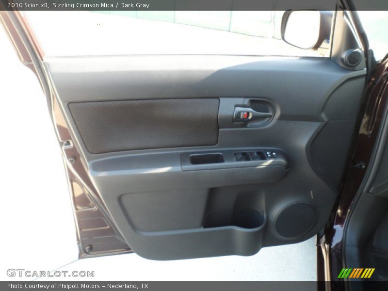 Sizzling Crimson Mica / Dark Gray 2010 Scion xB
