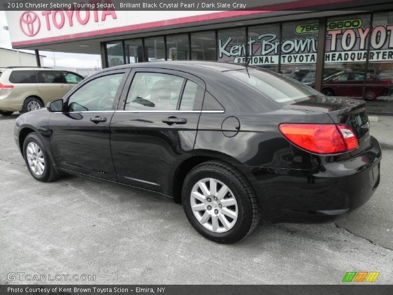 Brilliant Black Crystal Pearl / Dark Slate Gray 2010 Chrysler Sebring Touring Sedan
