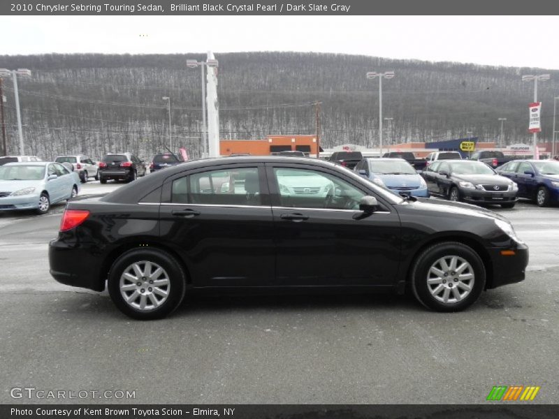 Brilliant Black Crystal Pearl / Dark Slate Gray 2010 Chrysler Sebring Touring Sedan