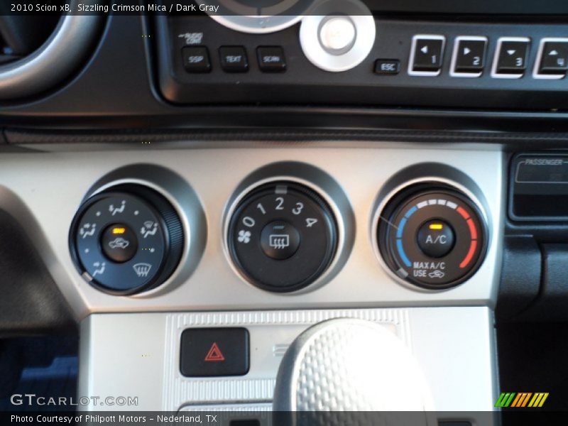 Sizzling Crimson Mica / Dark Gray 2010 Scion xB