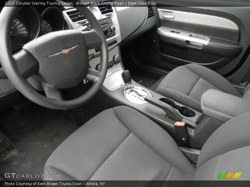 Brilliant Black Crystal Pearl / Dark Slate Gray 2010 Chrysler Sebring Touring Sedan
