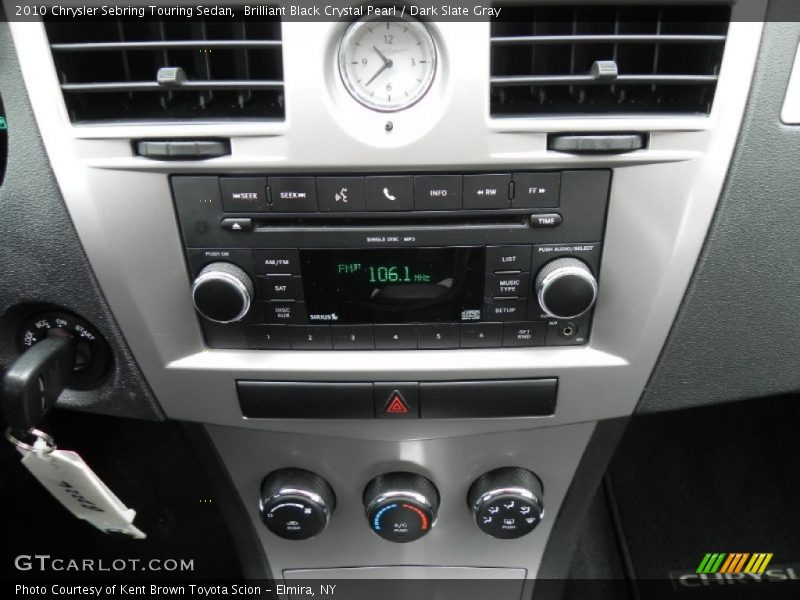 Brilliant Black Crystal Pearl / Dark Slate Gray 2010 Chrysler Sebring Touring Sedan