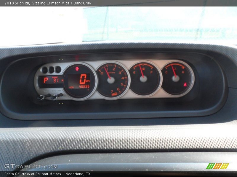 Sizzling Crimson Mica / Dark Gray 2010 Scion xB