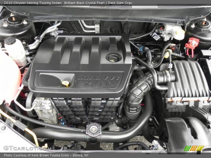 Brilliant Black Crystal Pearl / Dark Slate Gray 2010 Chrysler Sebring Touring Sedan