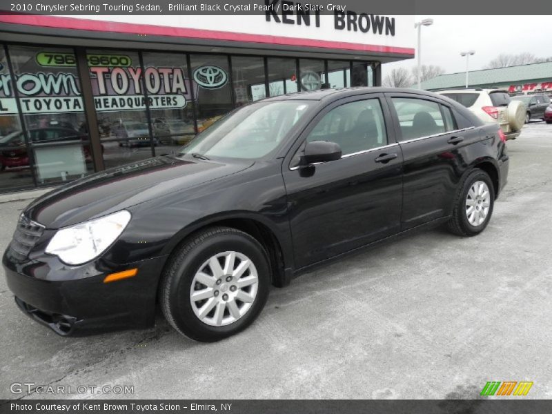 Brilliant Black Crystal Pearl / Dark Slate Gray 2010 Chrysler Sebring Touring Sedan